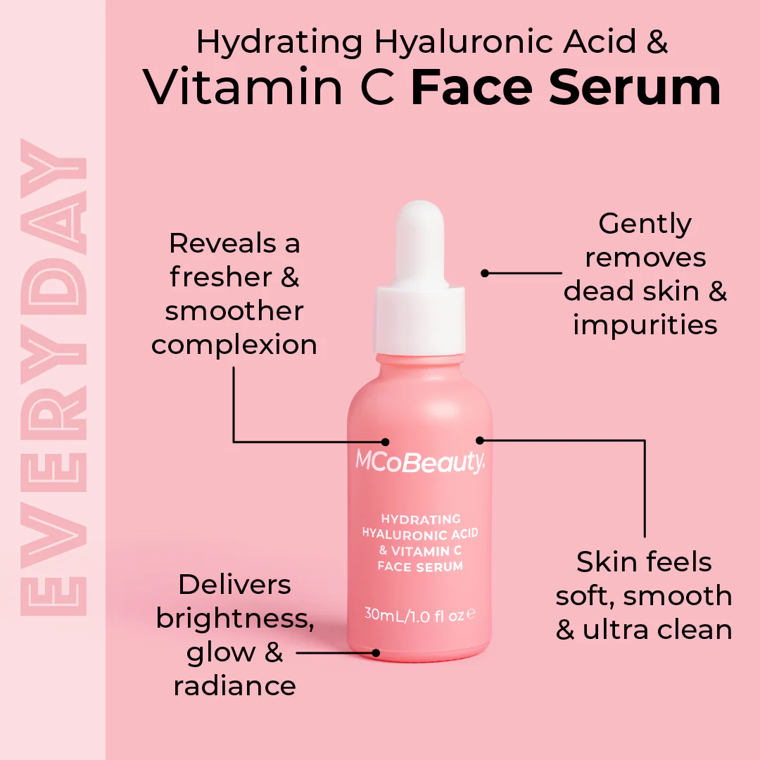 Hydrating Hyaluronic Acid & Vitamin C Face Serum - Image 5