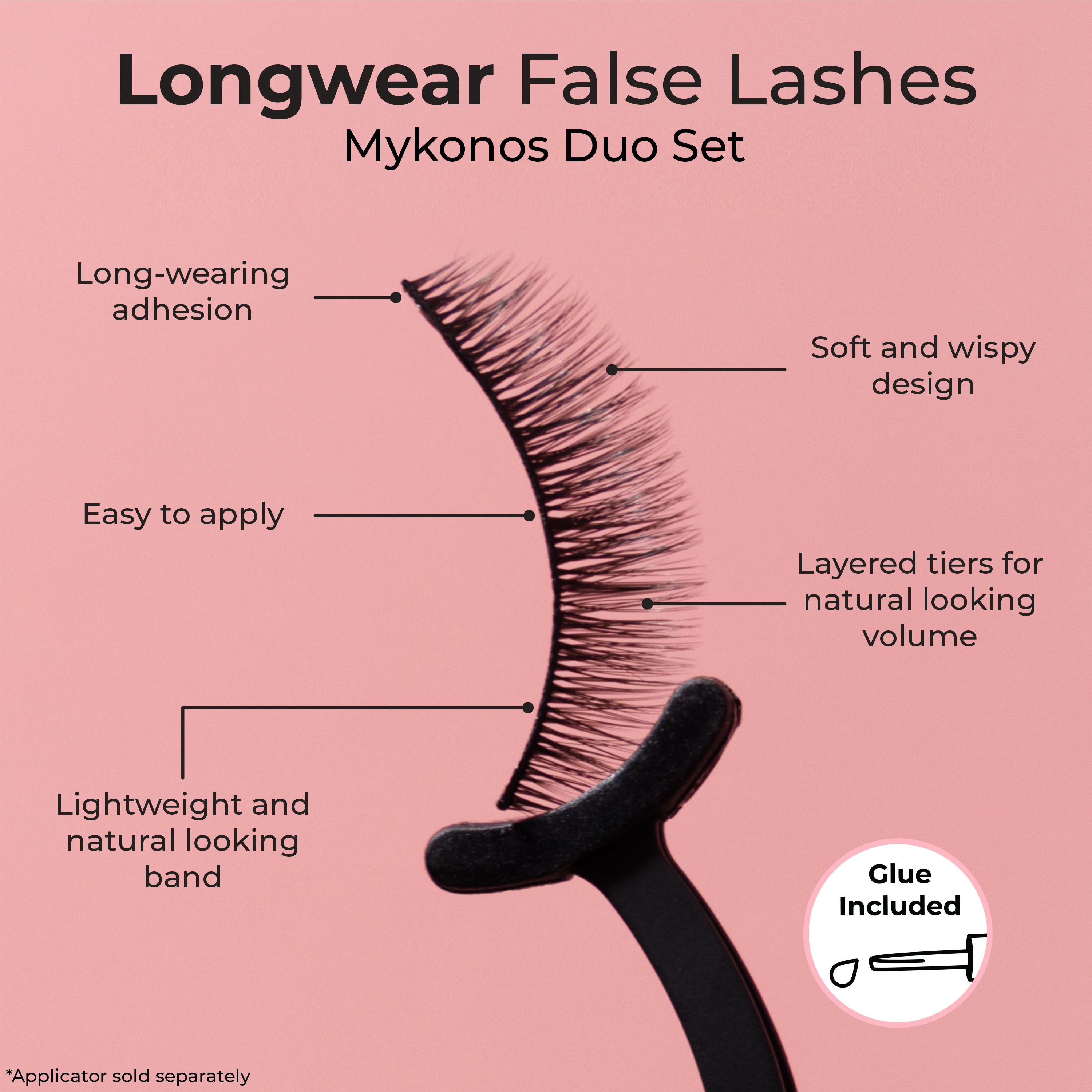 Longwear False Lashes - Mykonos Duo Value Set - Image 3