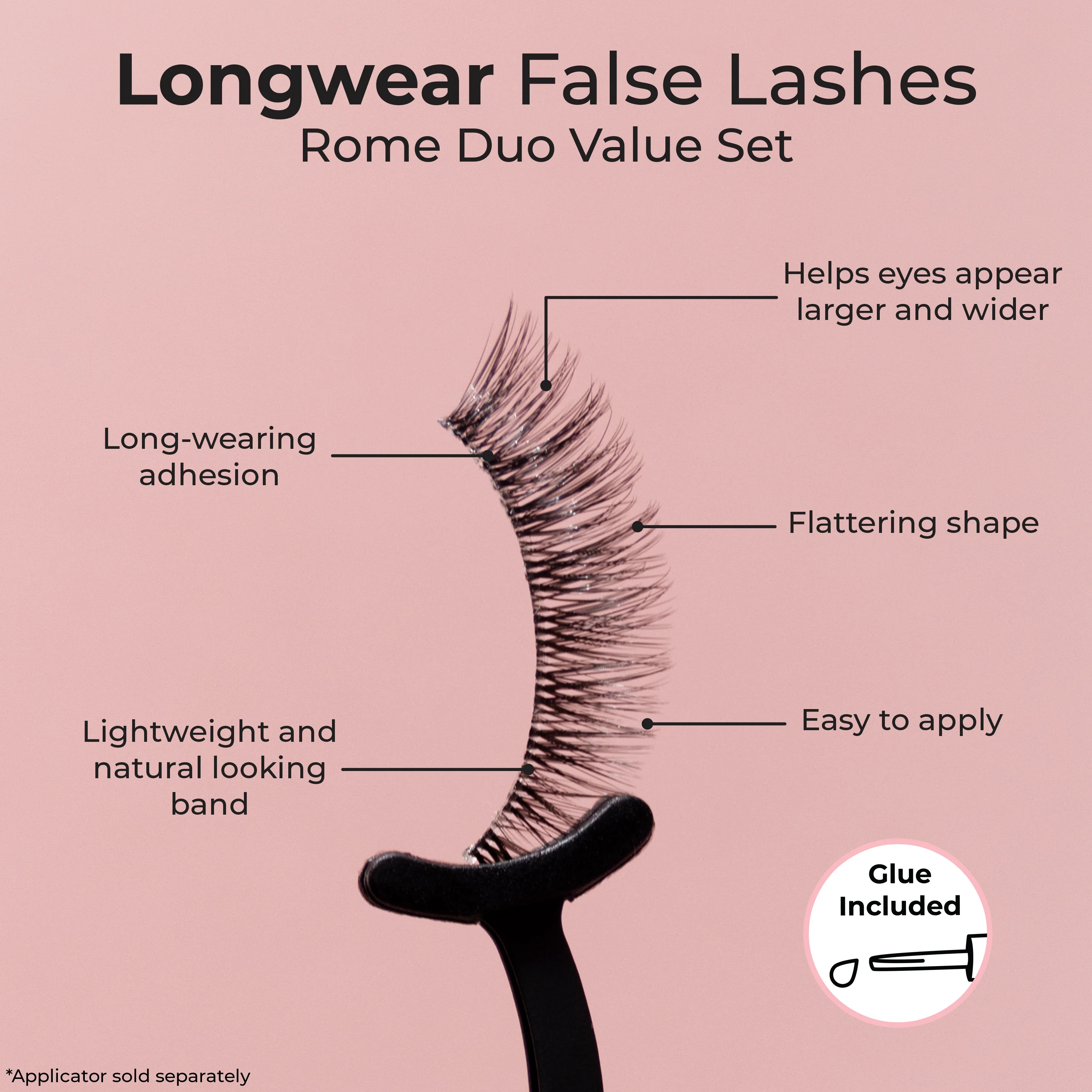 Longwear False Lashes - Rome Duo Value Set - Image 4